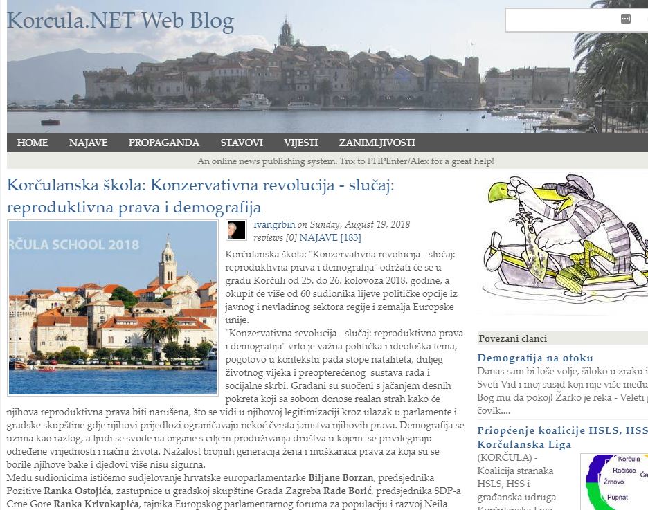 Korcula.net: 2018 Korčula School Image