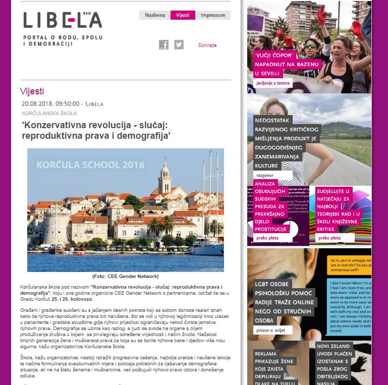 Libela: 2018 Korčula School Image