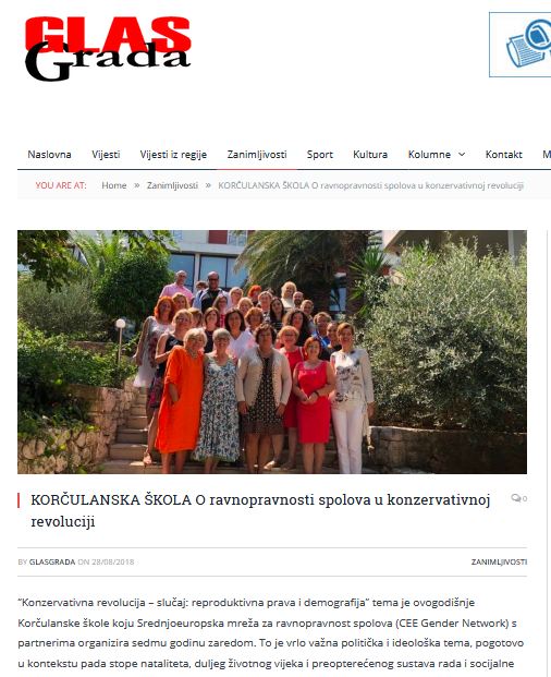 Glas grada: 2018 Korcula School Image